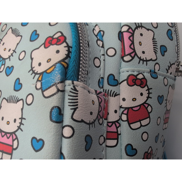 Loungefly Hello Kitty And Dear Daniel Allover Print Blue Mini Backpack Bag main image 6